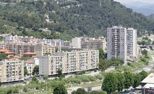 Le quartier de l'Ariane, à l'est de Nice (Illustration)