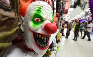 Un masque de clown (image d'illustration).