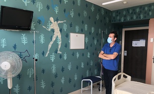 L'artiste Fred Mazère a décoré une chambre du CHU de Nantes