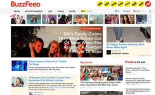 Capture d'écran du site BuzzFeed.