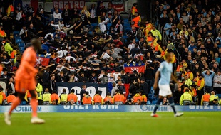 Le supporter auteur du salut nazi se trouvait dans le parcage lyonnais, mercredi soir lors du match contre Manchester City à l'Etihad Stadium.