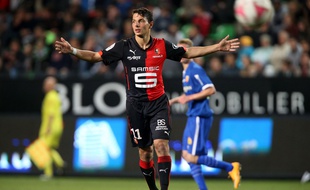 L'attaquant autrichien Philipp Hosiner était de retour à Rennes, jeudi.