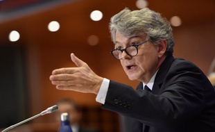 Thierry Breton au Parlement européen, le 14 novembre 2019 à Bruxelles.