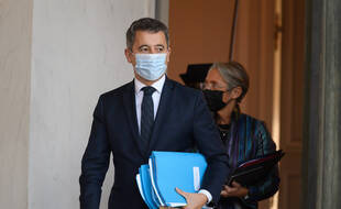 Le ministre de l'Intérieur, Gérald Darmanin, le 1er décembre 2021 après un conseil des ministres.