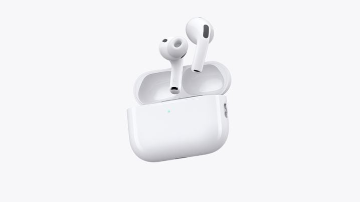 Les AirPods Pro 3 d'Apple, commercialisés le 19 septembre.