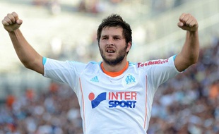 L'attaquant de l'OM André-Pierre Gignac lors du match contre Sochaux le 19 août 2012.