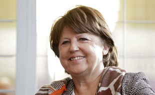 La maire de Lille, Martine Aubry, lors de la présentation de "Renaissance", le 11 décembre.