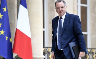 Richard Ferrand, le ministre de la Cohésion territoriale lors de son arrivée au Conseil des ministres à l'Elysée à Paris, le 24 mai 2017.
