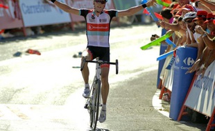 Christopher Horner remporte une étape du Tour d'Espagne, le 26 août 2013