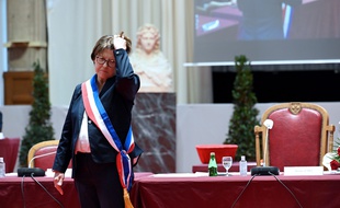Martine Aubry lors de la réélection comme maire de Lille, en juillet.