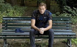 Alexei Navalny à Berlin, le 23 septembre 2020, après sa sortie de l'hôpital.