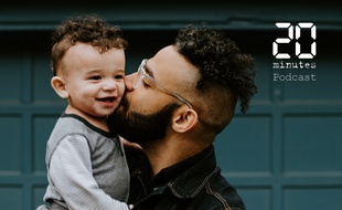 Illustration d'un homme avec un bambin