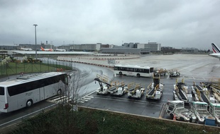 L'aéroport de Roissy.