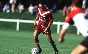 Zinédine Zidane en 1992 avec les Girondins.