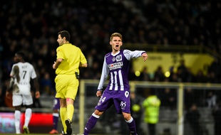 Le milieu de terrain du TFC Alexis Blin lors du match de Ligue 1 entre Toulouse et Rennes, le 14 février 2015.
