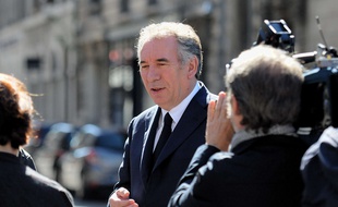François Bayrou, président du Mouvement démocrate, le 7 mai 2017 à Pau à l'occasion du second tour de la présidentielle