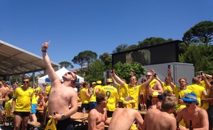 Au camp des supporters suédois dans le Var, le 17 juin 2016
