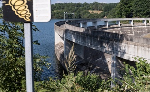 Un barrage hydroélectrique dans l'Aveyron.