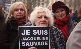 Plusieurs centaines de personnes se sont rassemblées à Paris, le 23 janvier 2016, pour défendre Jacqueline Sauvage.