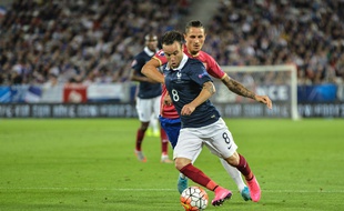 Mathieu Valbuena lors de France-Serbie le 7 août 2015.