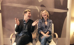 Michaël Youn et Anne Marivin au Mandarin Oriental, lors de l'interview WTF.
