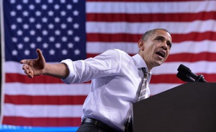 Barack Obama, le 1er novembre 2012, dans le Colorado.