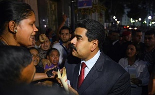 Le président vénézuélien Nicolas Maduro à Caracas le 8 avril 2014