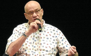 L'écrivain James Ellroy, ici lors du salon Quais du Polar à Lyon en 2014.