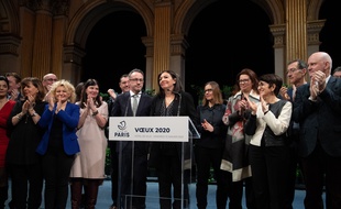 Anne Hidalgo lors de ses vœux 2020