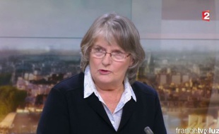 Jacqueline Sauvage sur le plateau du JT de France 2.