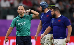 Jaco Peyper lors de France-Pays de Galles, le 20 octobre 2019.