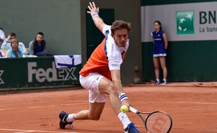 Nicolas Mahut à Roland-Garros le 24 mai 2016.