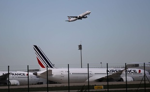 Des avions de la compagnie Air France à Roissy (Illustration).