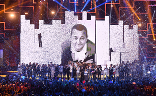 Le final de «Sur la route des Enfoirés» que la troupe a joué à Montpellier en janvier 2015.