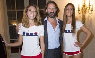 Frédéric Beigbeder, directeur de la rédaction de Lui, à la soirée de lancement du magazine, le 3 septembre, à Paris.