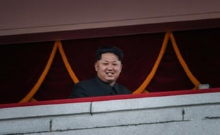 Le leader de la Corée du Nord Kim Jong-Un lors du 70e anniversaire de son parti à Pyongyang