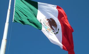 Le drapeau du Mexique.