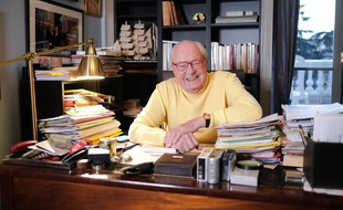 Jean-Marie Le Pen chez lui en 2019.