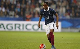 L'attaquant de l'équipe de France Anthony Martial, le 8 octobre 2015 à Nice.