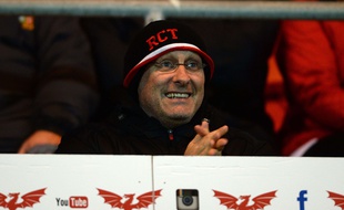 L'entraîneur du RC Toulon Bernard Laporte, contre les Scarlets le 24 janvier 2015.