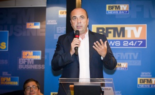 Hervé Béroud, directeur de l'information sur BFM TV, le 28 août 2013 à Paris.