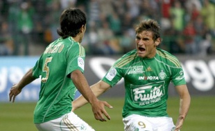 Les deux Argentins, Fernandez Augusto et Gonzalo Ruben Bergessio, ont enflammé la rencontre face à Bordeaux, le 3 octobre 2009