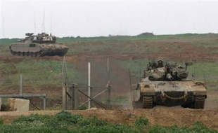 Dimanche, les chars israéliens se sont redéployés aux frontières, côté palestinien, afin de faire face à d'éventuelles attaques palestiniennes.