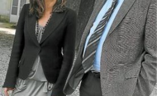 Johanna Rolland (1re adjointe) et Patrick Rimbert (maire).