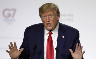 Le Président Donald Trump au G7 de Biarritz le 26 août 2019.
