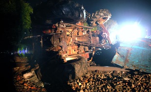 Un accident a eu lieu mardi soir à Saint-Rémy-de-Sillé (Sarthe) entre un TGV et un camion.