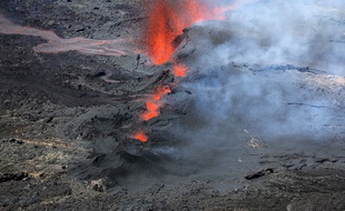 Eruption du piton en 2018
