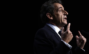 Nicolas Sarkozy en meeting à Saint-Etienne (Loire), le 3 octobre 2015.