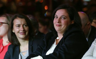 Cécile Duflot et Emmanuelle Cosse le 23 septembre 2015 à Paris