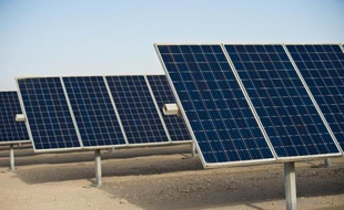 Des panneaux solaires